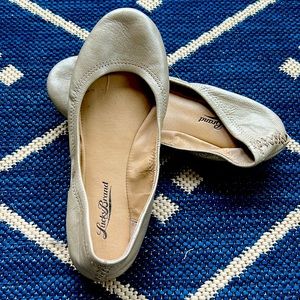 Lucky brand gold ballet flats